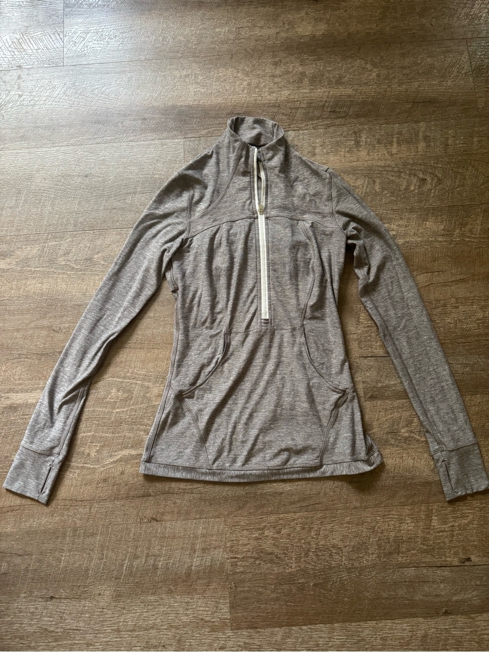 lululemon athletica Heather Gray Half-Zip Pullover